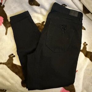 Black distressed American Eagle Jeans